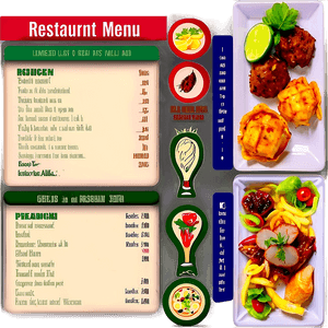 Restaurant Menu PNG 24 PNG with transparent background