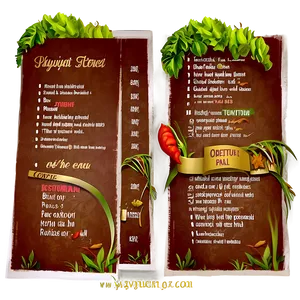 Restaurant Menu Png 55 PNG Image