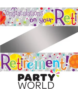 Retirement Celebration Banner PNG Image