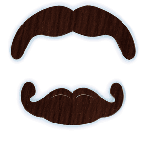 Retro 70s Mustache PNG pbk PNG