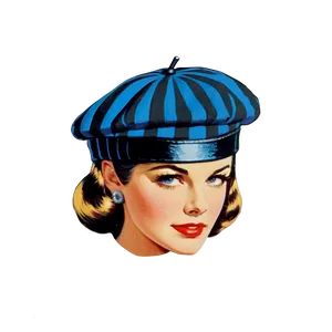 Retro Beret Graphic Png 62 PNG Image