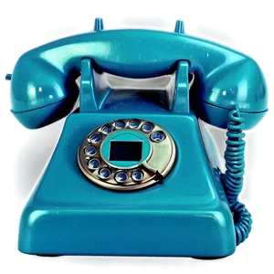 Retro Blue Phone Png Sls PNG Image