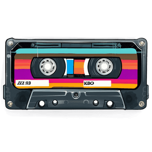 Retro Cassette Tape Sticker PNG dna PNG