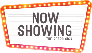Retro Cinema Sign Png, Transparent Png PNG image with transparent background