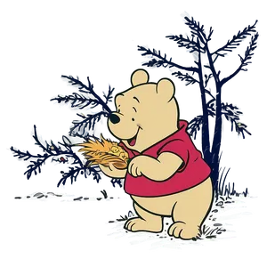 Retro Classic Pooh Bear Fall Png Aiy89 PNG Image