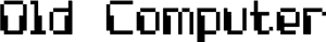 Old Computer - Old Computer Fonts, HD Png Download PNG