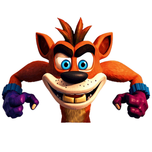 Retro Crash Bandicoot PNG 05212024 PNG image with transparent background