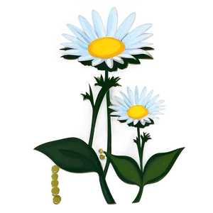 Retro Daisy Clipart Png Crh PNG Image