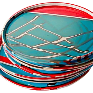Retro Diner Style Plates Png Hno13 PNG Image