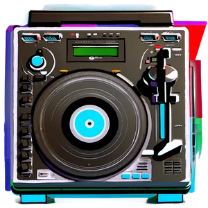 Retro Dj Turntable Png Xny61 PNG Image