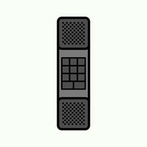 Retro Flip Phone Vector Illustration PNG with transparent background