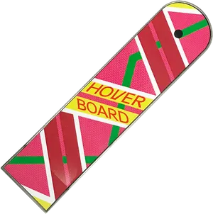 Retro Futuristic Hoverboard PNG Image