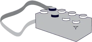 Retro Game Controller Illustration PNG Image