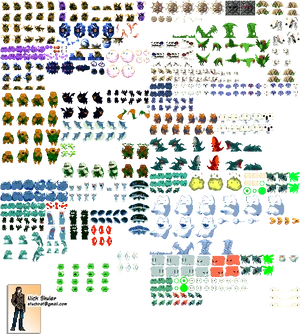 Retro_ Game_ Sprite_ Collection PNG Image