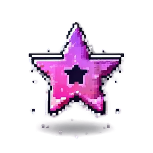 Retro Gaming Pixel Star Png Aec78 PNG Image