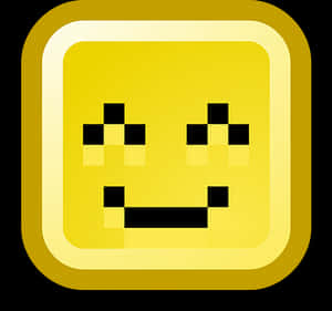Retro Happy Face Pixel Art PNG image with transparent background