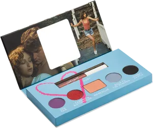 Retro Inspired Makeup Palette PNG Image