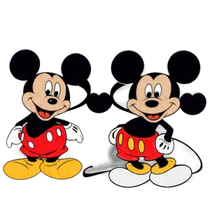 Retro Mickey Mouse Illustration Png Eph PNG Image