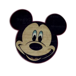 Retro Mickey Mouse Silhouette Png Dga52 PNG Image