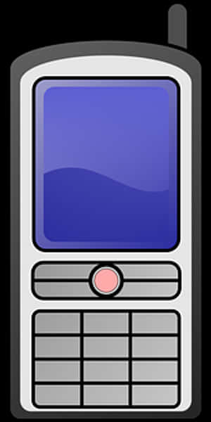 Retro Mobile Phone Icon PNG image with transparent background