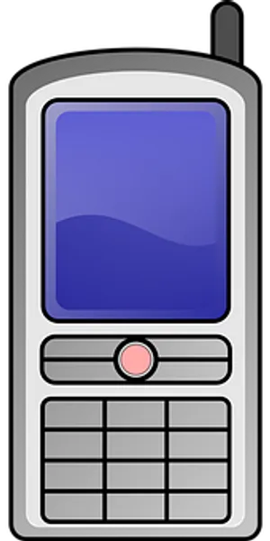 Retro Mobile Phone Icon PNG Image