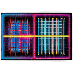 Retro Neon Grid PNG 06112024 PNG image with transparent background