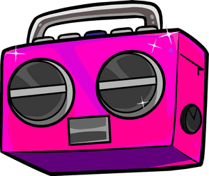 Sc S Radio Sbaby Stereo Scs - 90's Boombox Cartoon, HD Png Download PNG image with transparent background