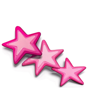 Retro Pink Stars Png Eep29 PNG Image