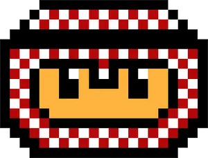 Retro Pixel Art Gamer Hat PNG Image