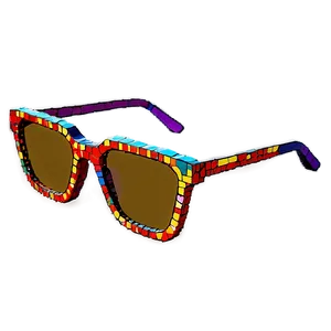 Retro Pixelated Sunglasses Png Hdj66 PNG Image