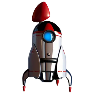 Retro Rocketship Png 06132024 PNG Image