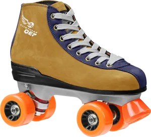 Retro Style Quad Skate PNG Image