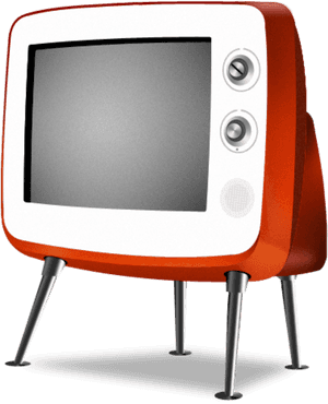 #ftestickers #television #tv #retro #vintage #red - Png Transparent Vintage Tv Icon, Png Download PNG image with transparent background