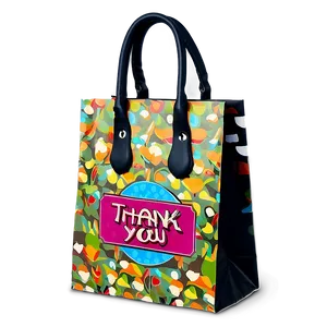 Retro Style Thank You Bag Png 06292024 PNG Image