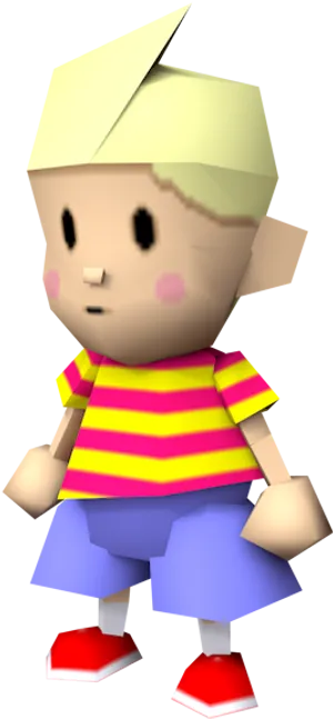 Retro Style3 D Character PNG Image