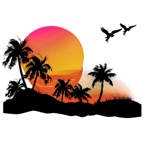Retro Sunset Graphic PNG 06242024 PNG image with transparent background