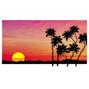 Retro Sunset Scenery PNG 06252024 PNG with transparent background