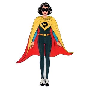 Retro Superhero Cape Style Png 06202024 PNG Image