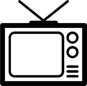 Tv Clipart Jpeg - Tv Clipart Black And White Png, Transparent Png PNG