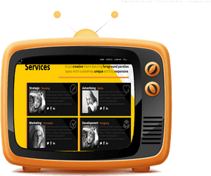 This Is The Actual Image That I Want My Website To - Tv Icon, HD Png Download PNG