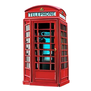 Retro Telephone Box Design Png Jcj PNG Image