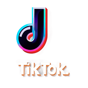 Retro TikTok Logo Design PNG vhp61 PNG image with transparent background