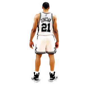 Retro Tim Duncan Spurs Png 06242024 PNG Image