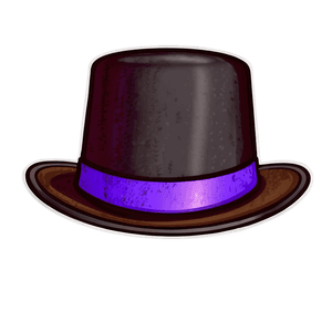 Retro Top Hat Illustration PNG ikc PNG