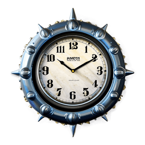 Retro Wall Clock PNG cbu93 PNG with transparent background