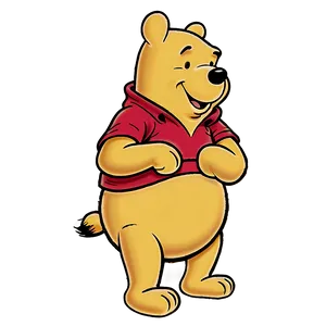 Retro Winnie The Pooh Character Png Qwb12 PNG Image