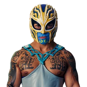 Rey Mysterio Luchador Mask PNG Image