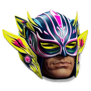 Rey Mysterio Luchador Mask PNG Image