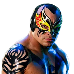 Rey Mysterio Luchador Mask PNG Image