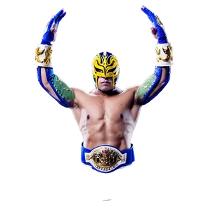 Rey Mysterio Luchador Pose PNG Image